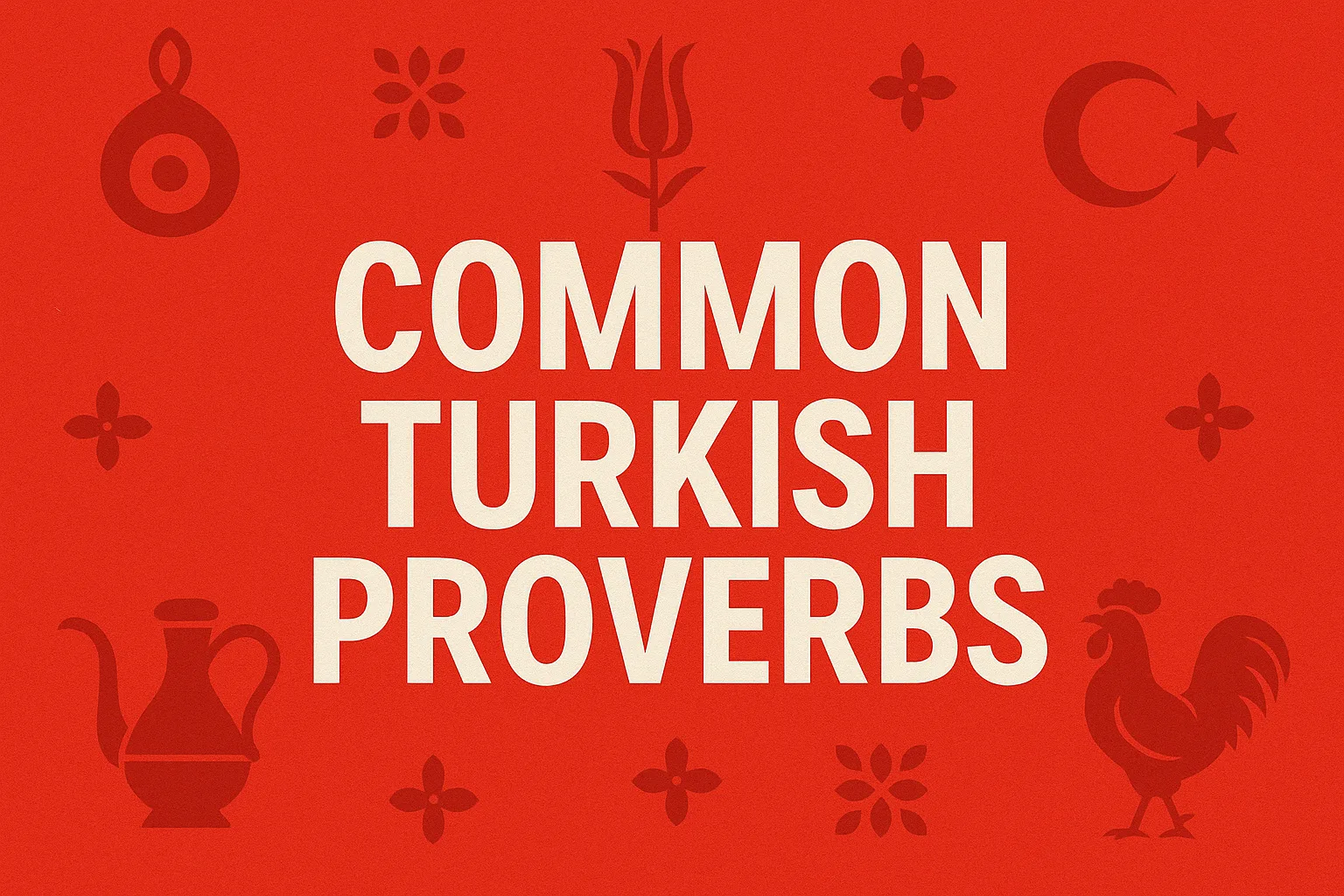 Common Turkish Proverbs