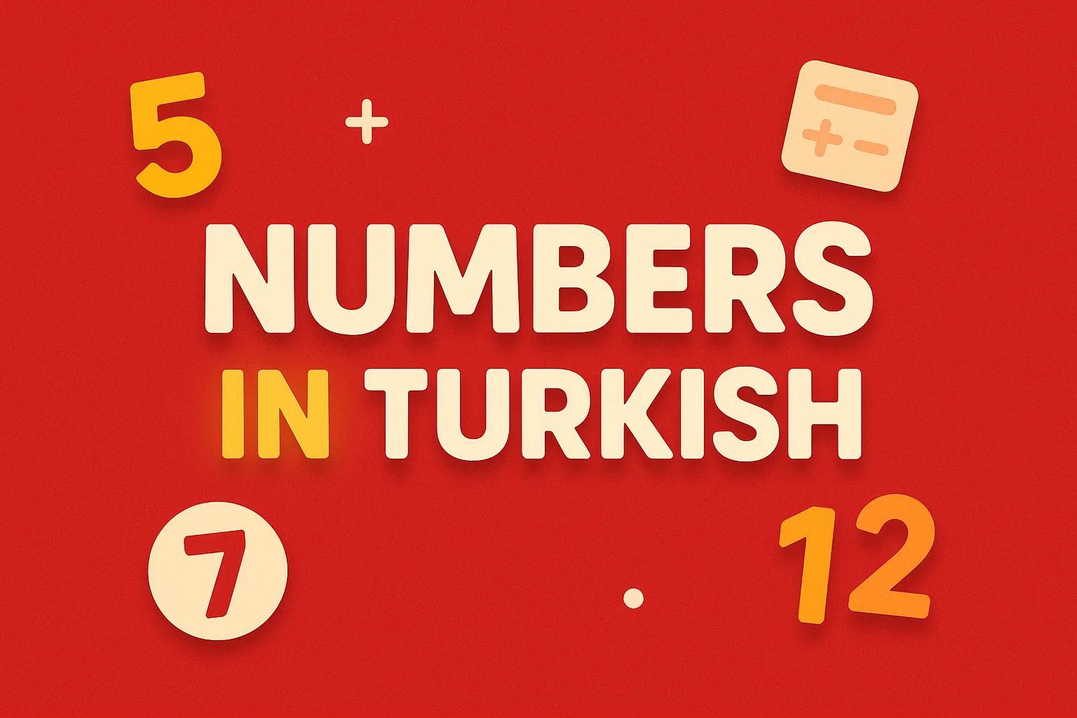 Numbers in Turkish