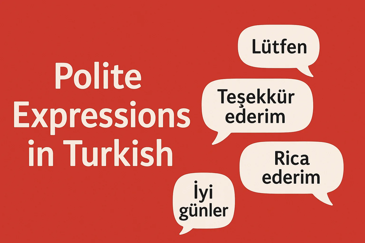Polite Expressions in Turkish