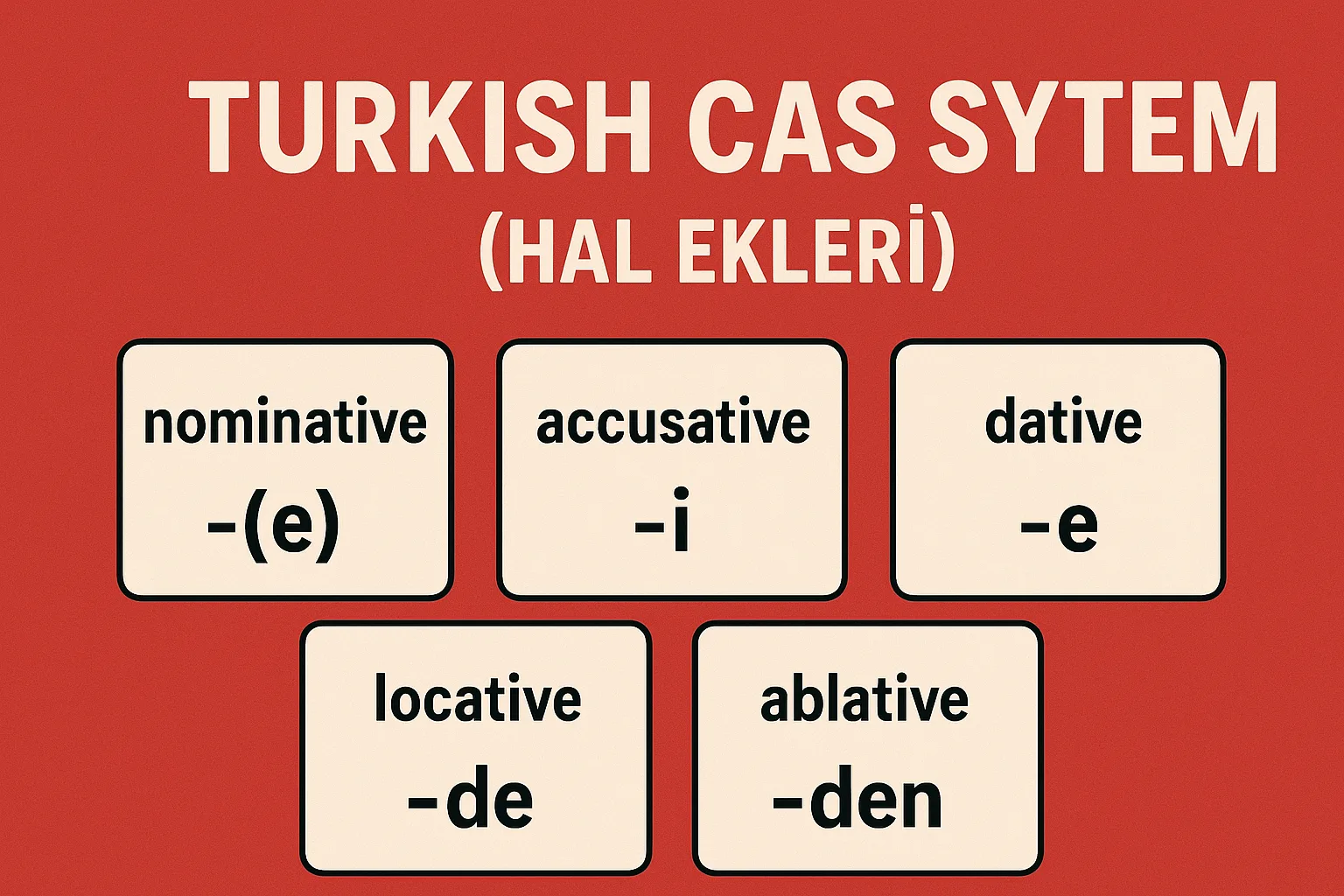 Turkish Case System