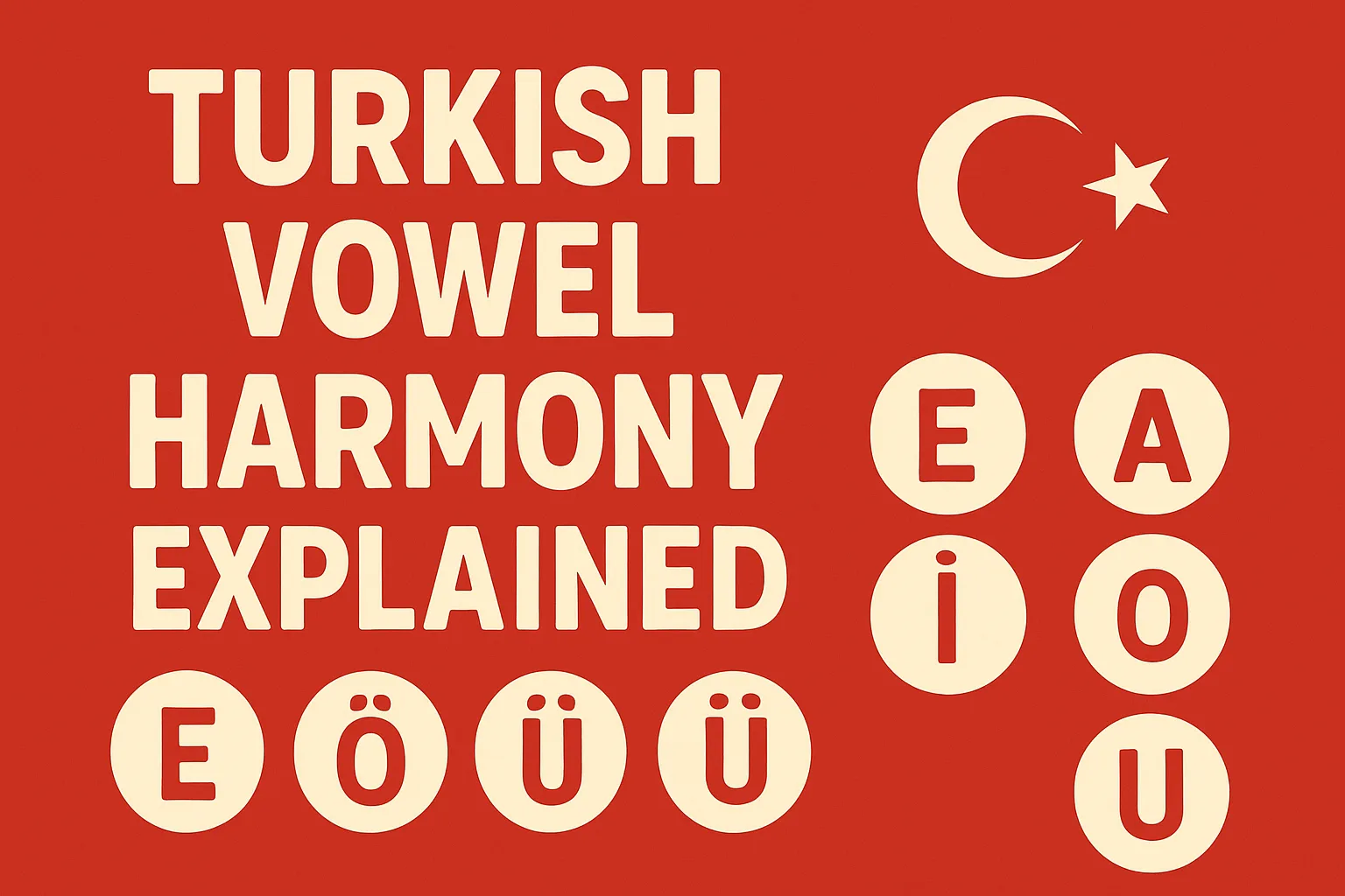 Turkish Vowel Harmony Explained