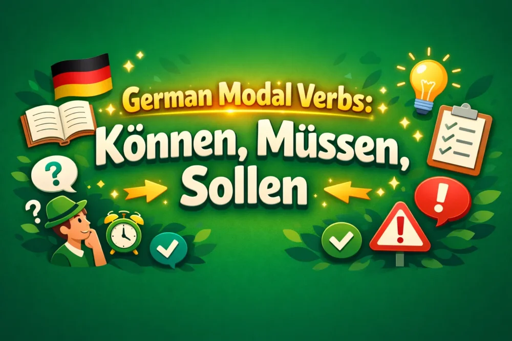 German Modal Verbs Können, Müssen, Sollen