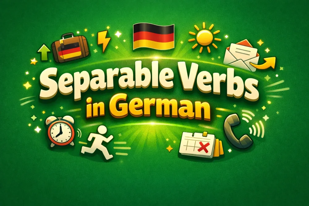 Separable Verbs in German (Trennbare Verben)