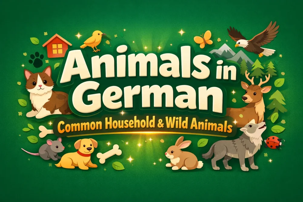 Animals in German Common Household and Wild Animals