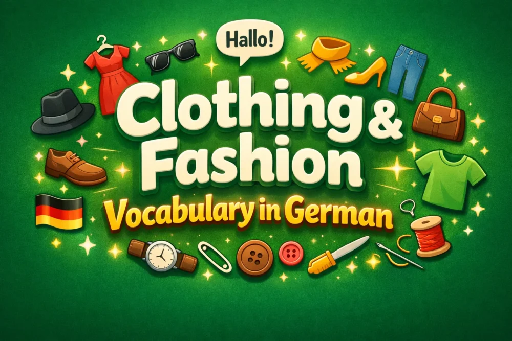 Clothing and Fashion Vocabulary in German