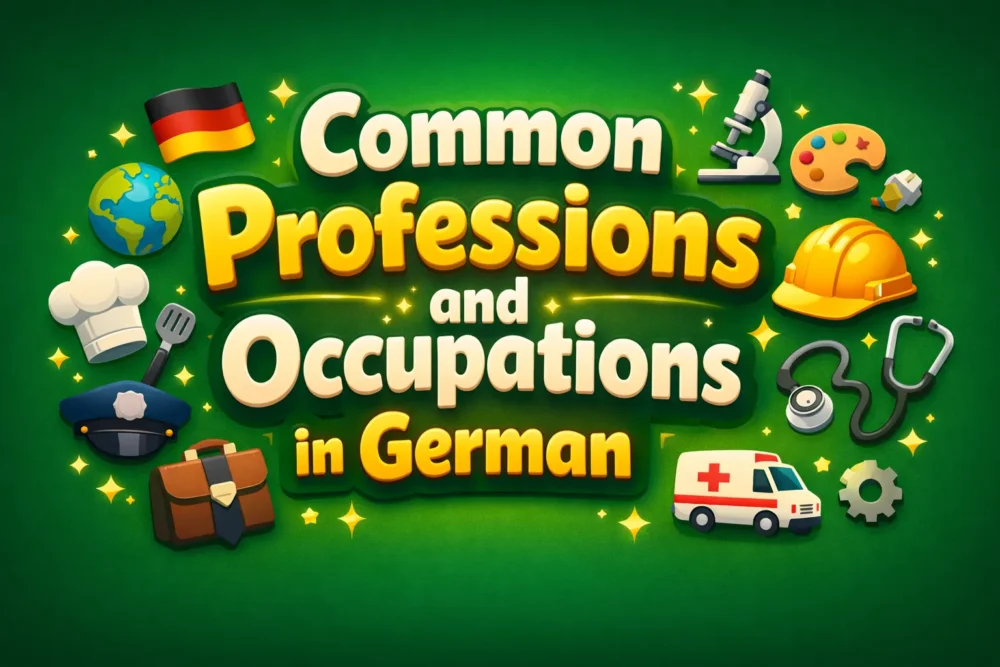 Common Professions and Occupations in German