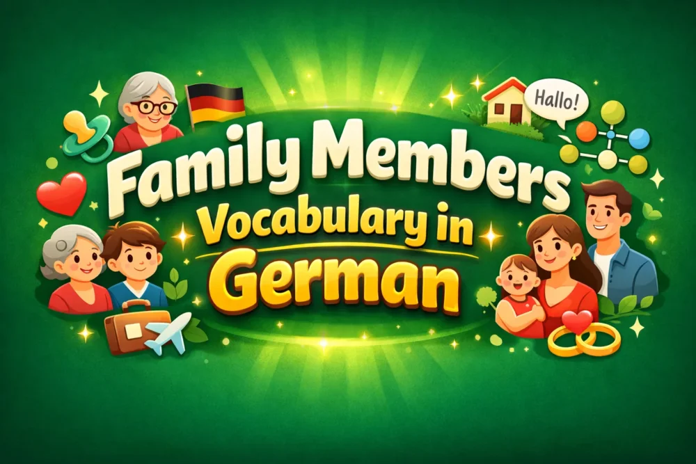 Family Members Vocabulary in German