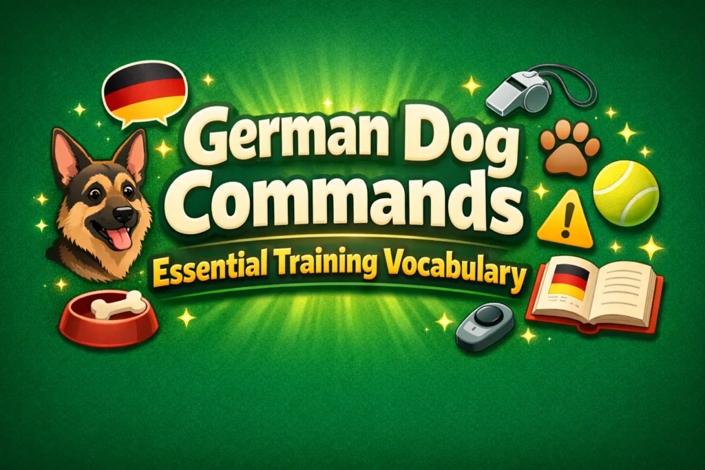 German Dog Commands Essential Training Vocabulary
