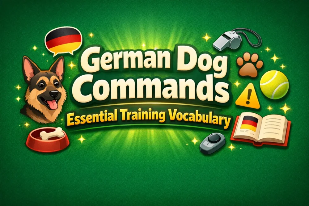 German Dog Commands Essential Training Vocabulary