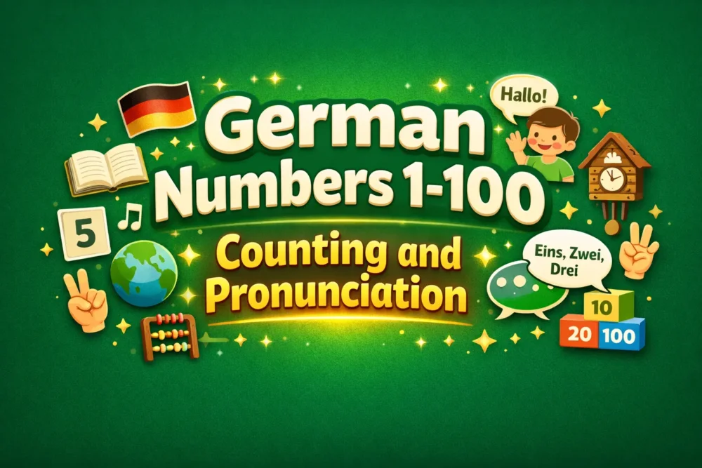 German Numbers 1-100 Counting and Pronunciation