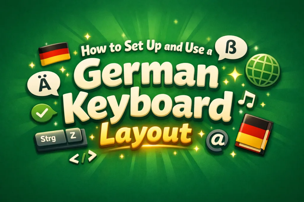 How to Set Up and Use a German Keyboard Layout