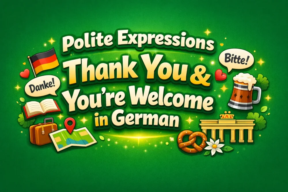 Polite Expressions Thank You and You're Welcome in German