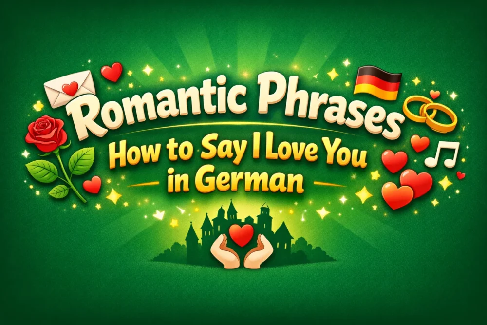 Romantic Phrases and How to Say I Love You in German