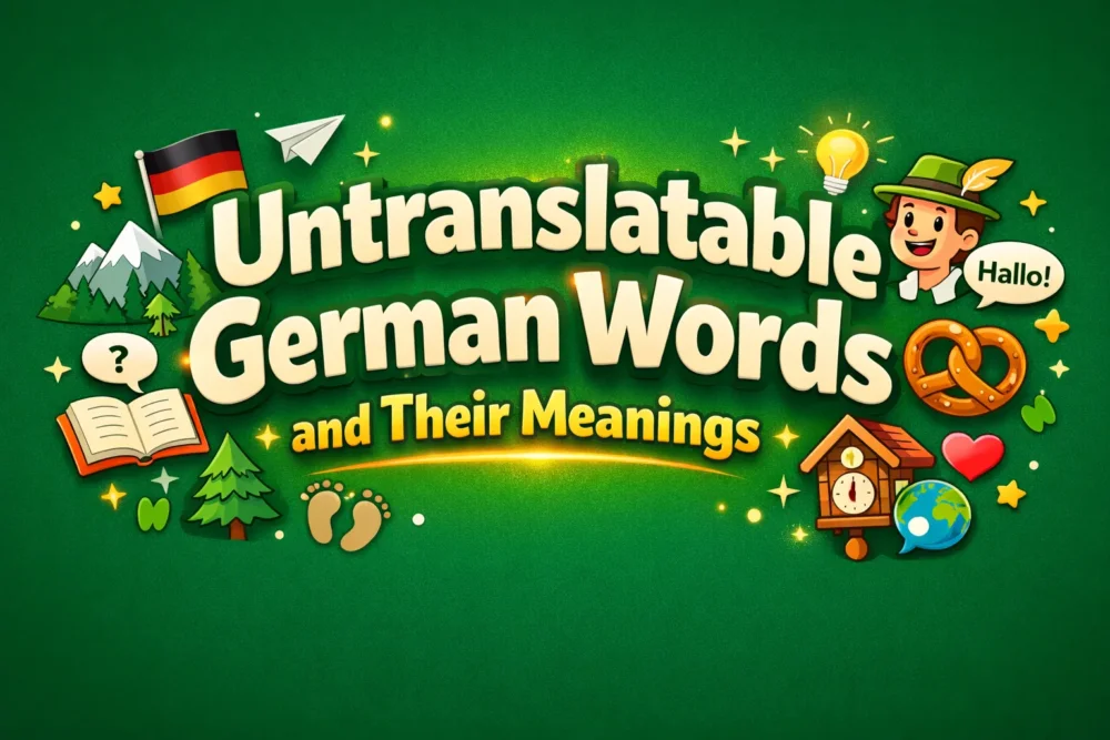 Untranslatable German Words and Their Meanings