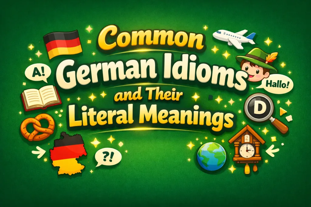 Common German Idioms and Their Literal Meanings