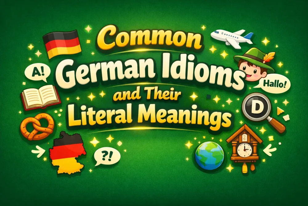 Common German Idioms and Their Literal Meanings