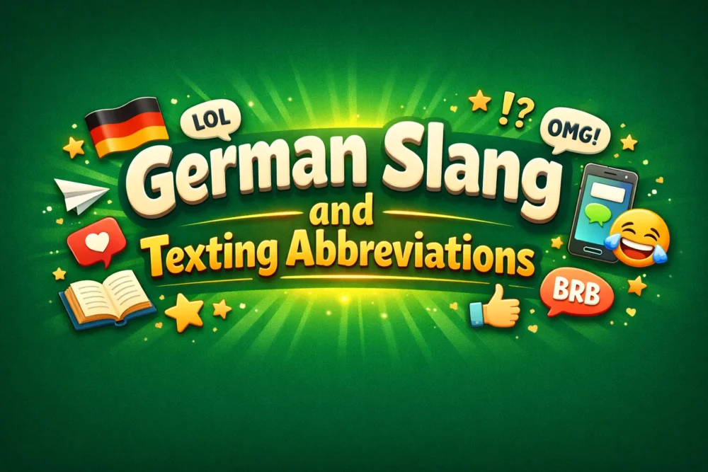 German Slang and Texting Abbreviations