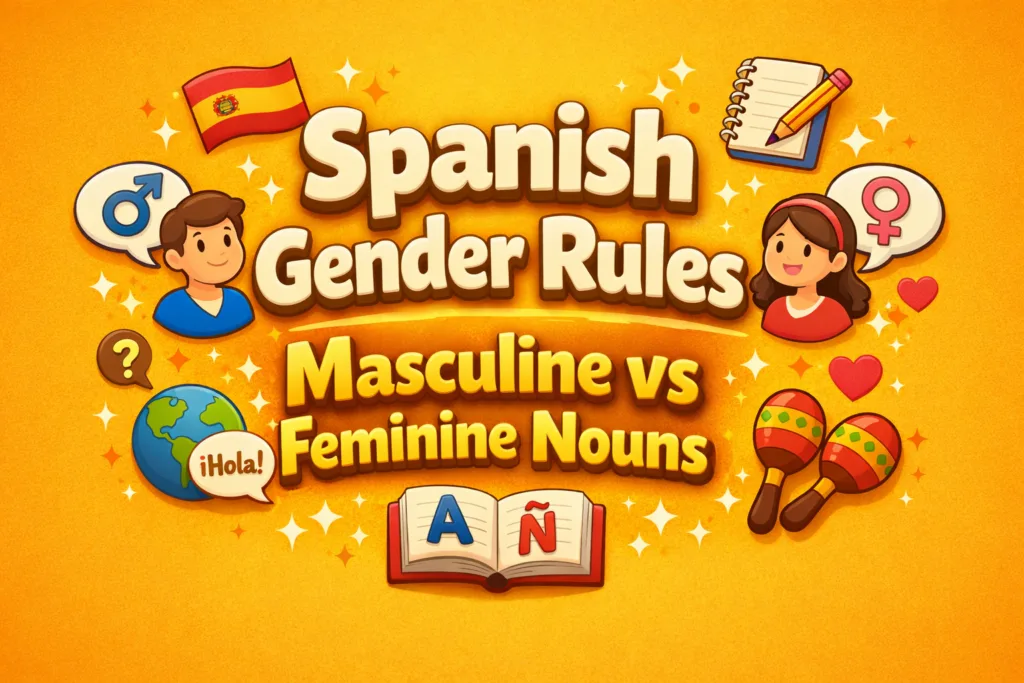 Spanish Gender Rules Masculine vs Feminine Nouns