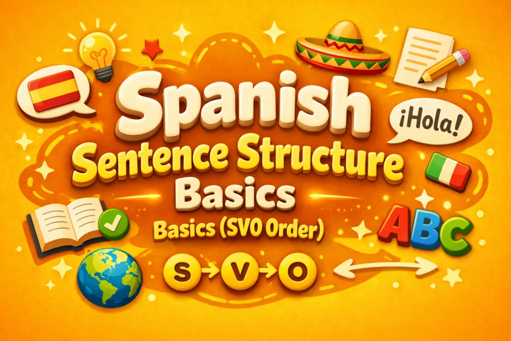 Spanish Sentence Structure Basics (SVO Order)