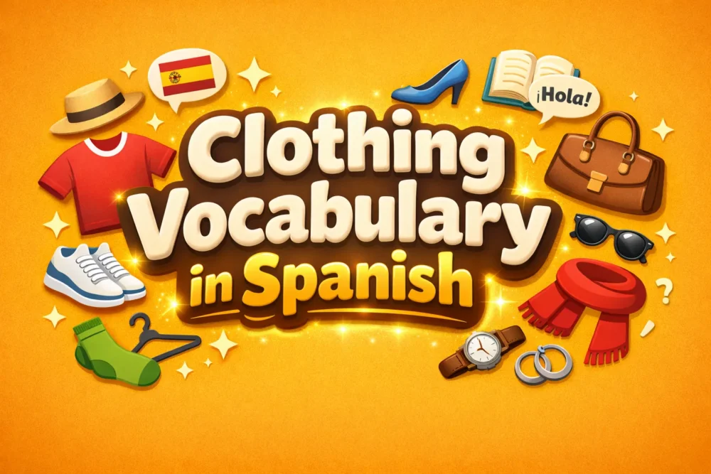 Clothing Vocabulary in Spanish Clothes, Shoes, and Accessories