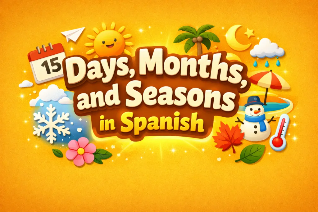 Days, Months, and Seasons in Spanish