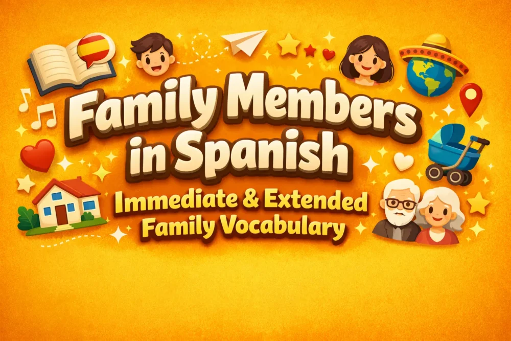Family Members in Spanish Immediate and Extended Family Vocabulary