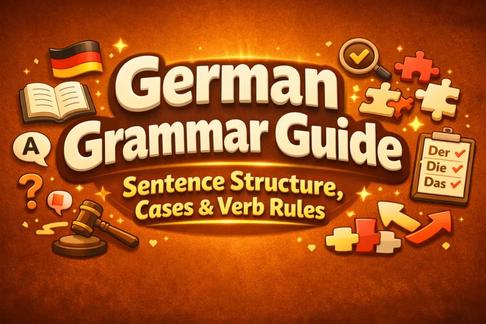 German Grammar Guide Sentence Structure, Cases & Verb Rules