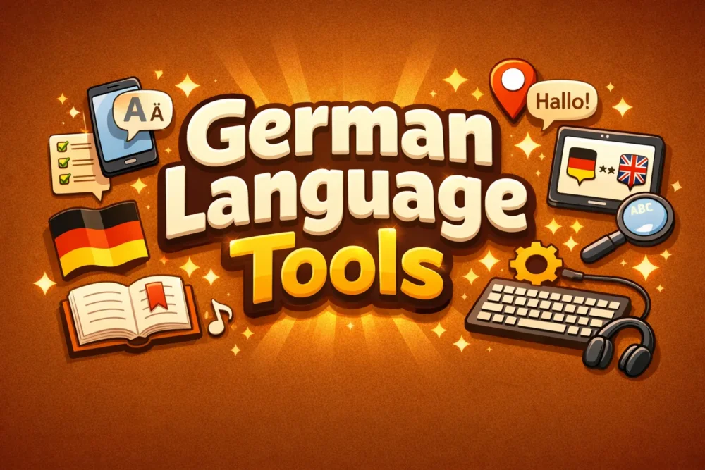 German Language Tools Apps, Keyboard Guides & Useful Resources