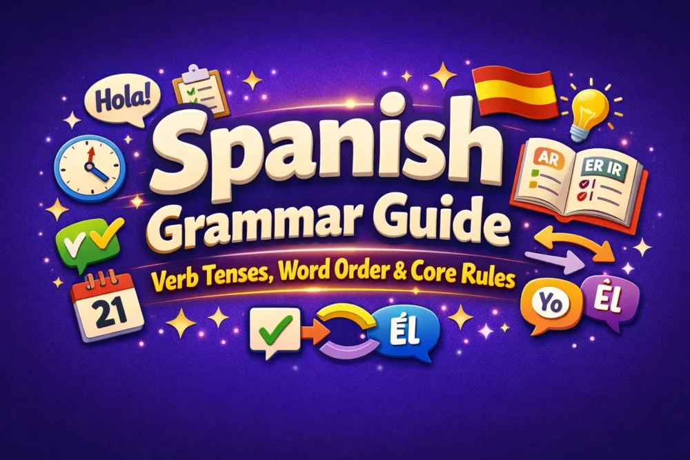 Spanish Grammar Guide Verb Tenses, Word Order & Core Rules
