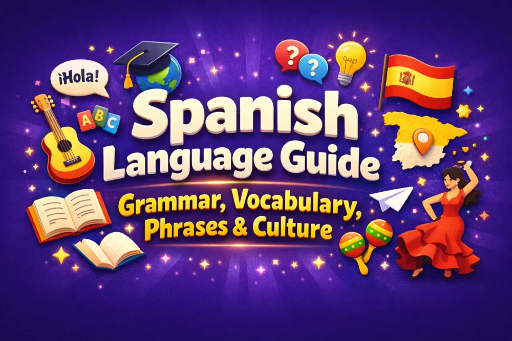 Spanish Language Guide Grammar, Vocabulary, Phrases & Culture