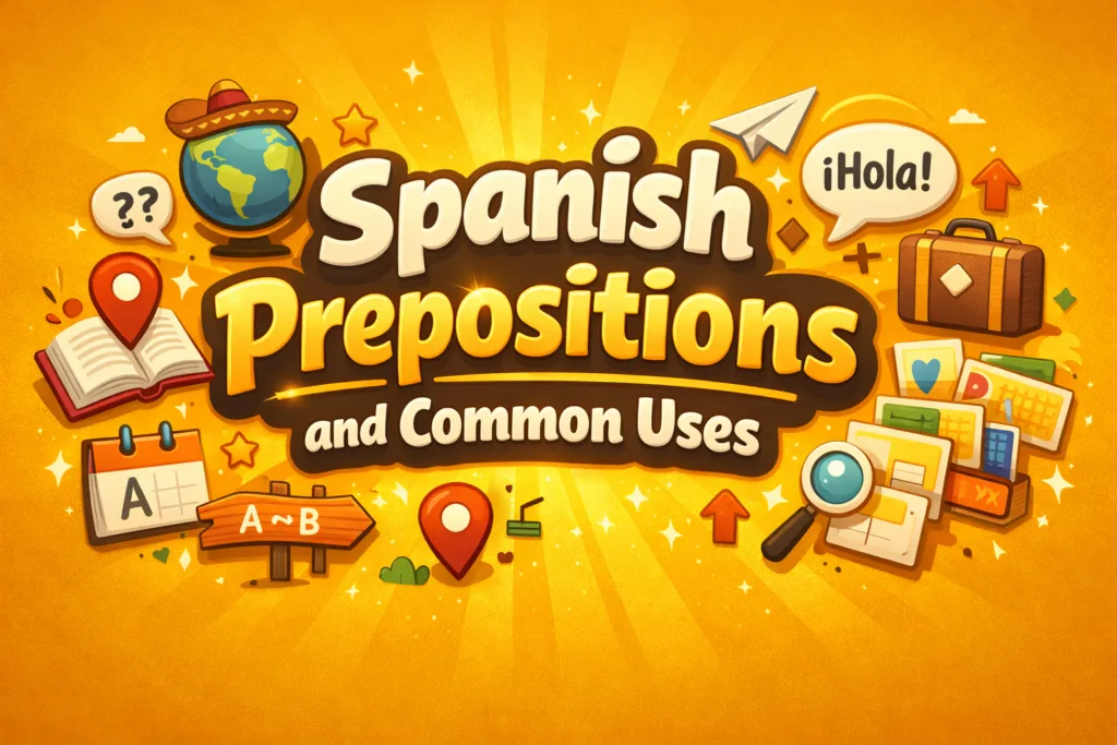 Spanish Prepositions and Common Uses