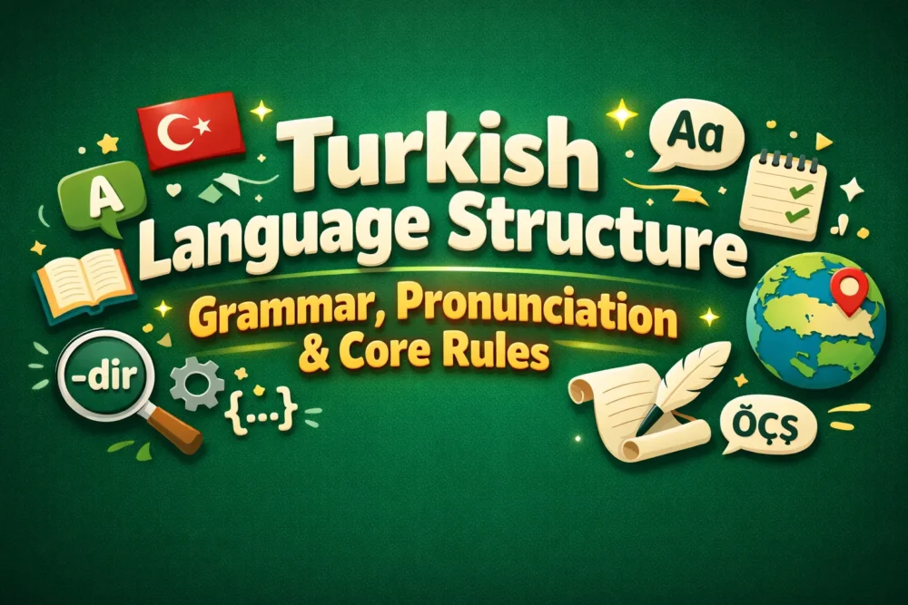 Turkish Language Structure Grammar, Pronunciation & Core Rules