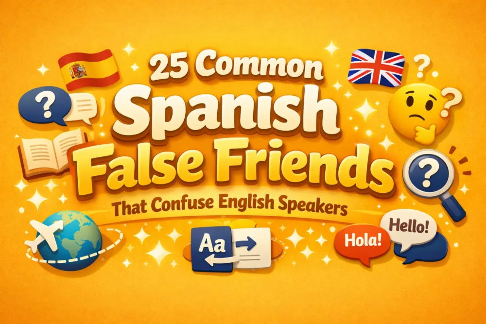 25 Common Spanish False Friends That Confuse English Speakers