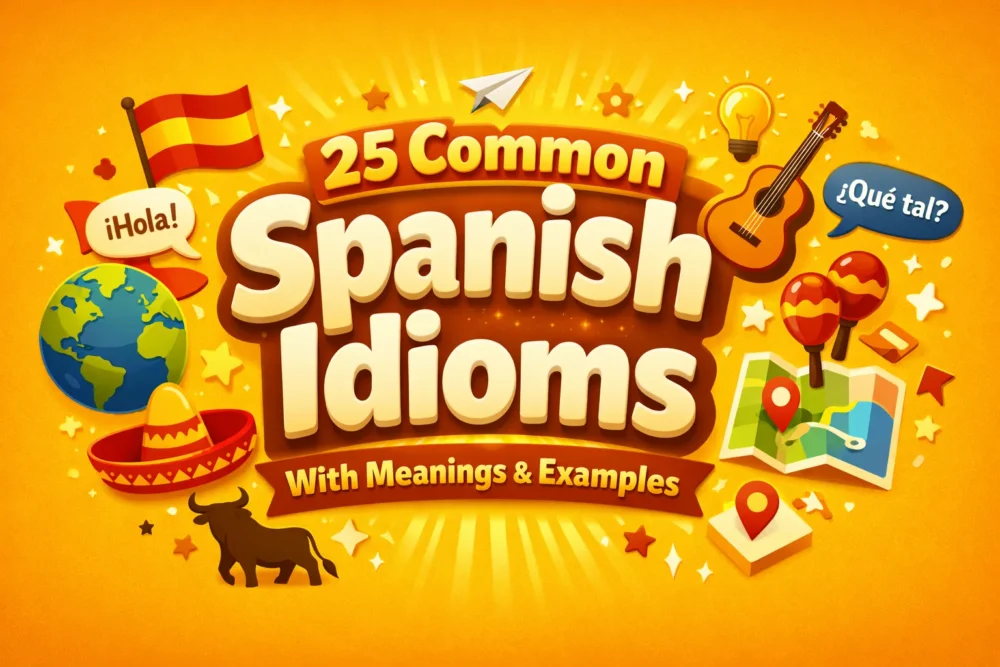 25 Common Spanish Idioms with Meanings and Everyday Examples