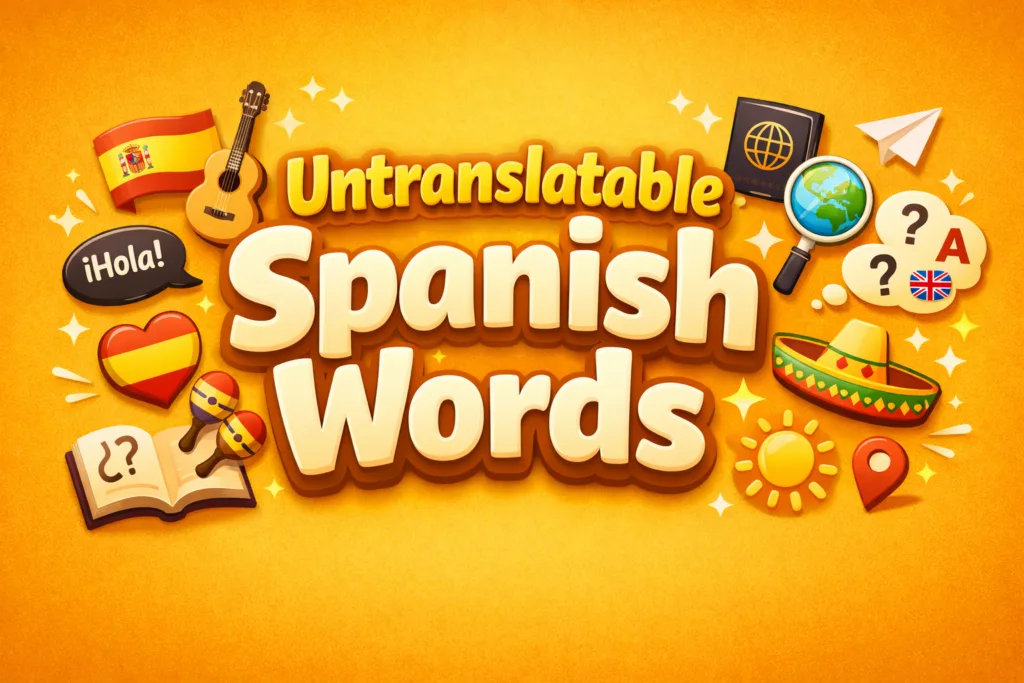 Untranslatable Spanish Words with Cultural Meanings and English Explanations