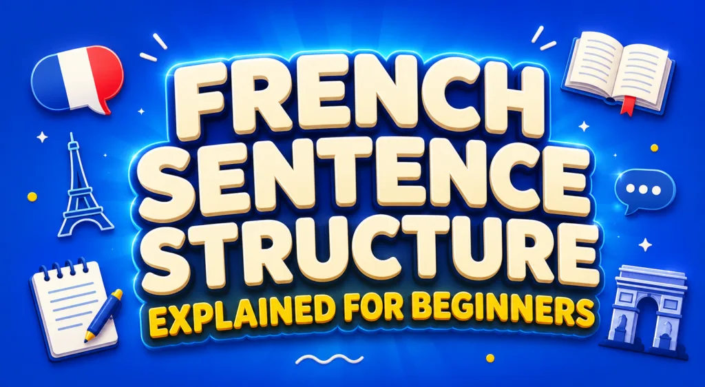 French Sentence Structure Explained for Beginners