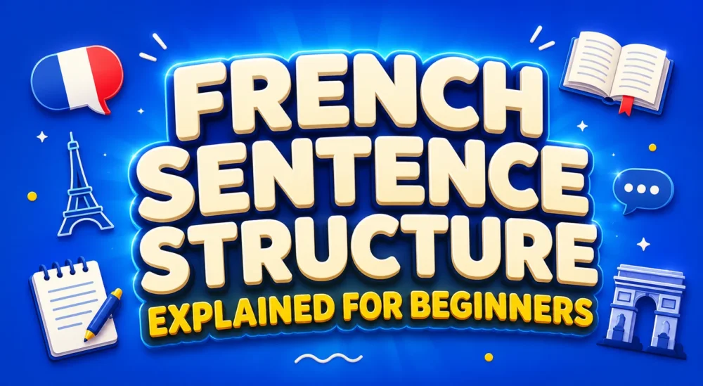 French Sentence Structure Explained for Beginners