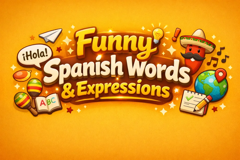 Funny Spanish Words and Expressions with Meanings and Example Sentences