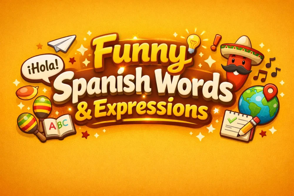 Funny Spanish Words and Expressions with Meanings and Example Sentences