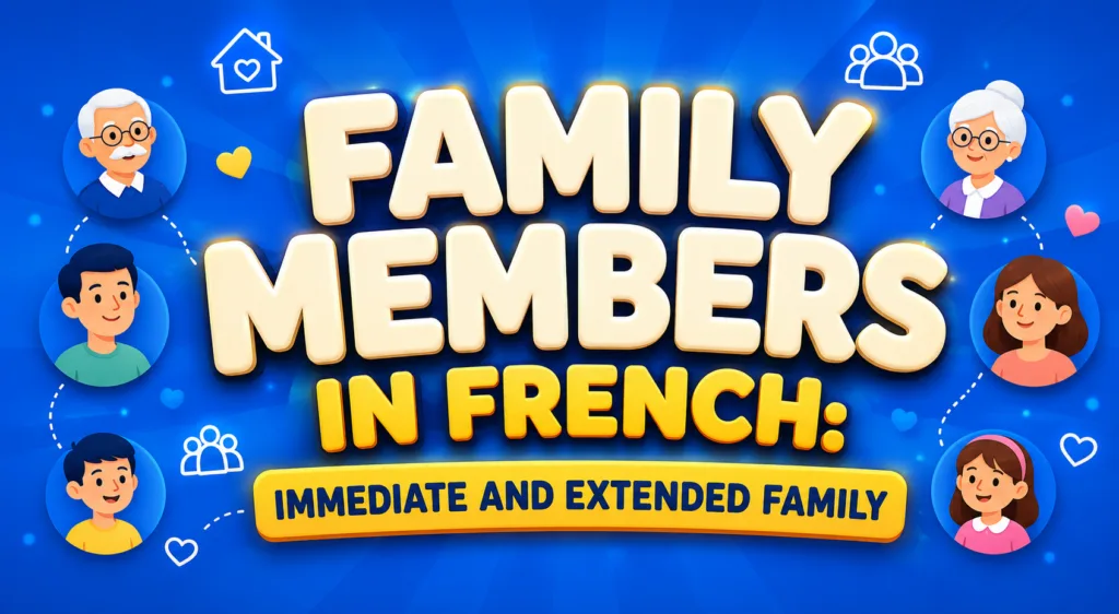 Family Members in French Immediate and Extended Family