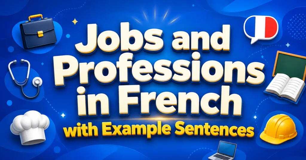 Jobs and Professions in French with Example Sentences