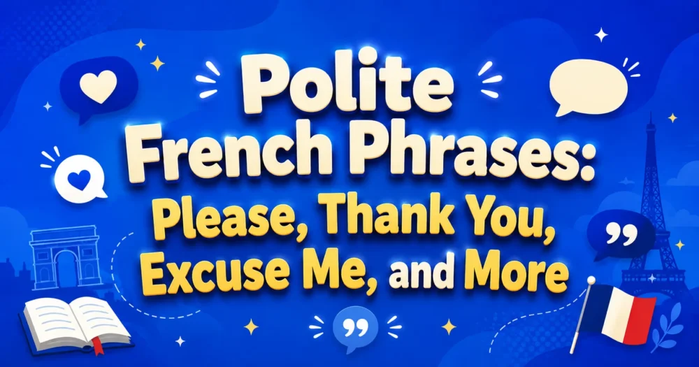 Polite French Phrases Please, Thank You, Excuse Me, and More