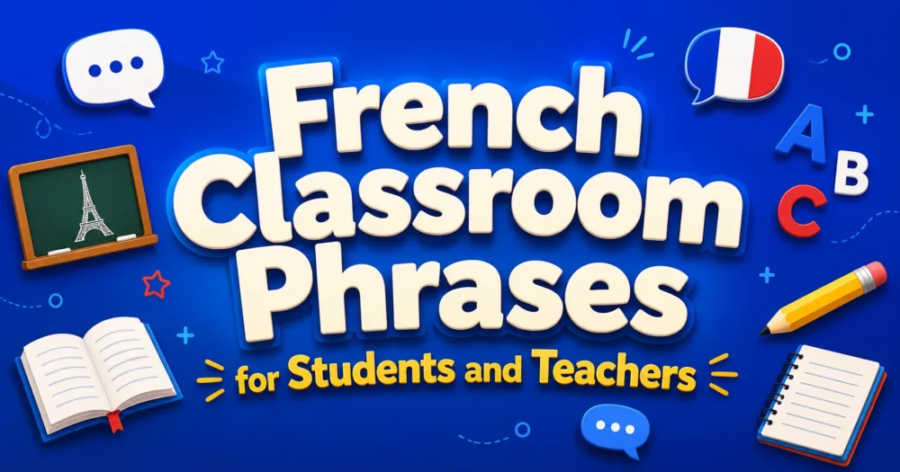 French Classroom Phrases for Students and Teachers