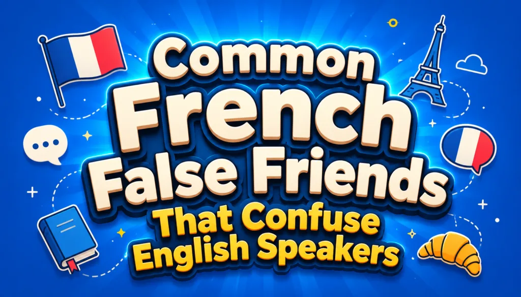 Common French False Friends That Confuse English Speakers