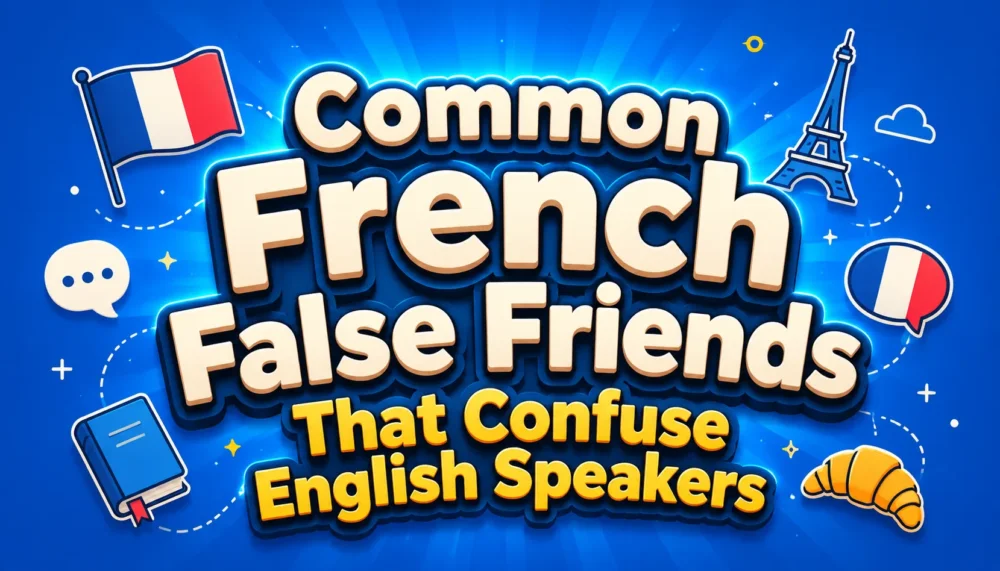 Common French False Friends That Confuse English Speakers