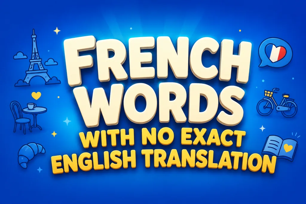 French Words with No Exact English Translation